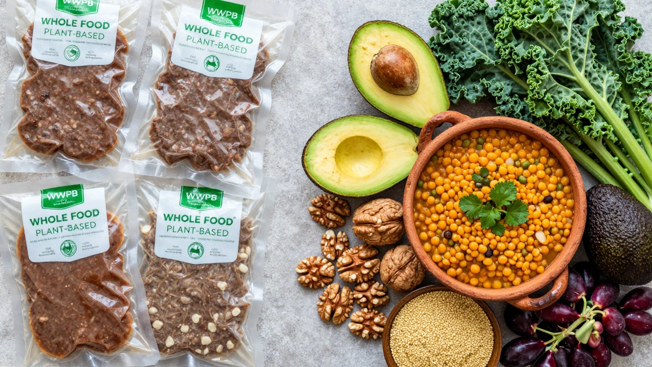 Comparison between processed vegan meats and natural whole plant-based foods