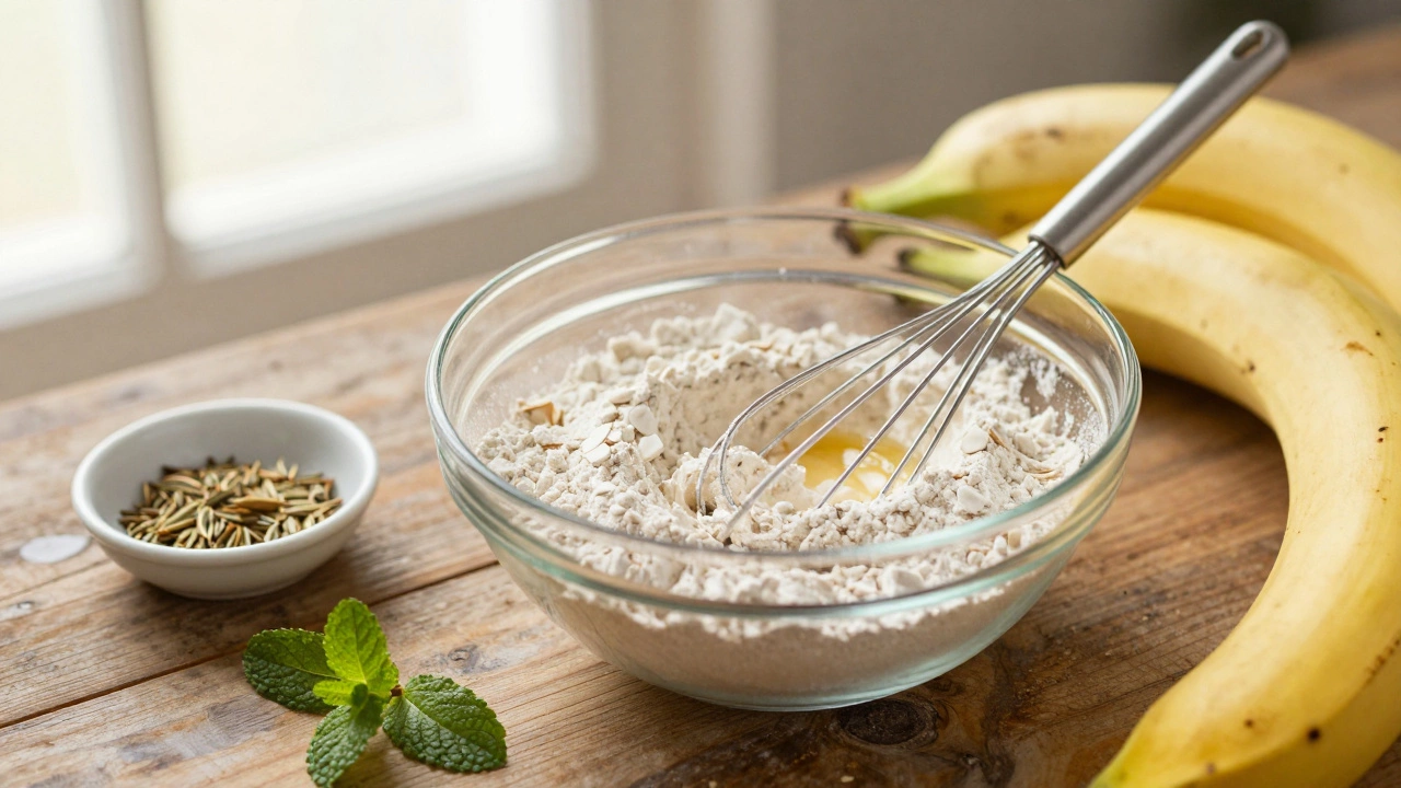 Gluten-free baking ingredients including almond flour